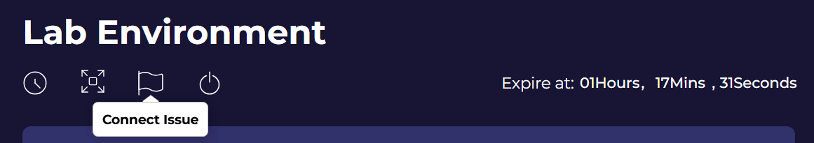 connect issue button